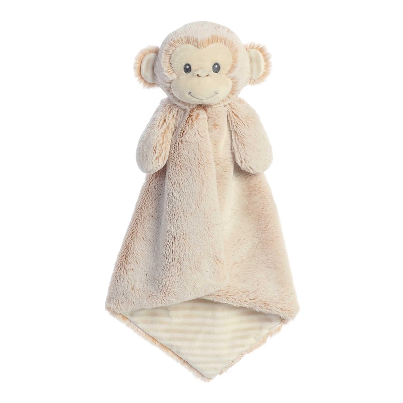 Ebba Aurora Snuggly Cuddlers Luvster Marlow Monkey Baby Stuffed Animal - Comforting Companion - Security And Sleep Aid - Brown 16 Inches