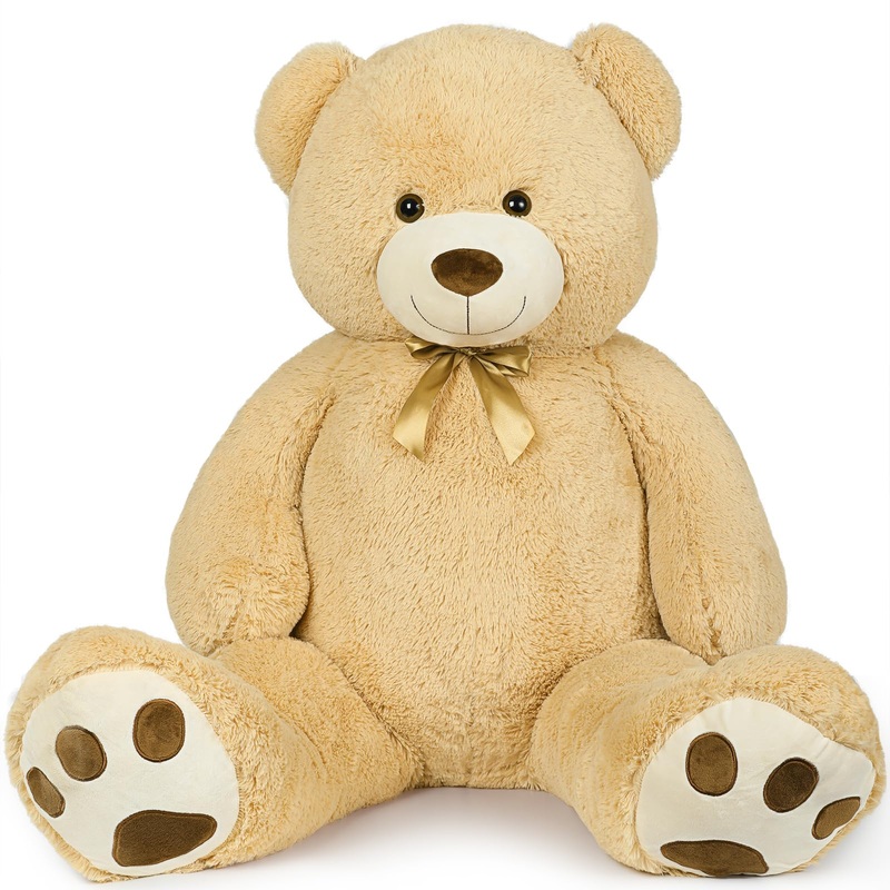 Maogolan Giant Big Teddy Bear Jumbo Stuffed Animal Huge Tan Bear Plush Tan Bear For Girlfriend