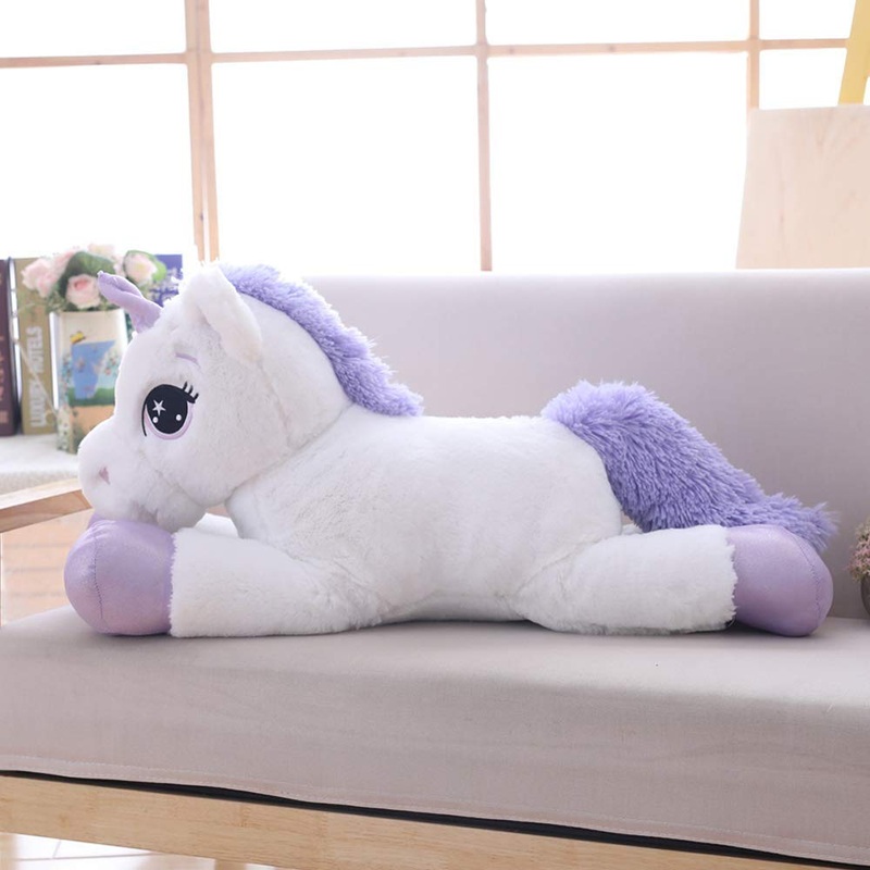 Sofipal Giant Unicorn Stuffed Animal Toys,Soft Large Unicorns Plush Pillow Cushion For Birthday,Valentines,Bedroom (White, 31')
