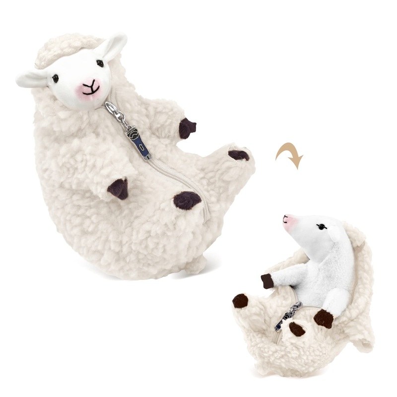 Agrimony Cute Shaved Sheep Stuffed Animals Kawaii Lamb Plush Toys Valentines Day Mothers Day Birthday Easter Funny Gifts For Wom