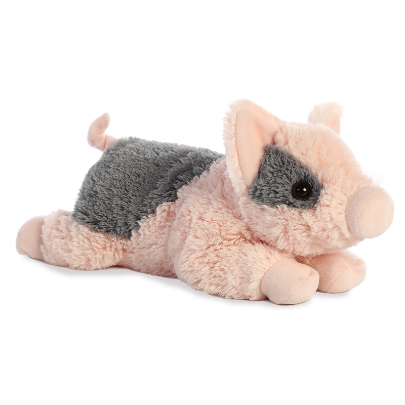 Aurora    Adorable Flopsie    Tidbit Mini Pig    Stuffed Animal - Playful Ease - Timeless Companions - Pink 12 Inches