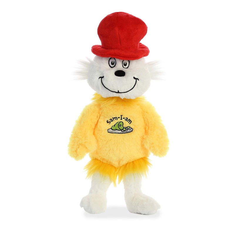 Aurora    Whimsical Dr. Seuss    Sam I Am Stuffed Animal - Magical Storytelling - Literary Inspiration - Multicolor 12 Inches