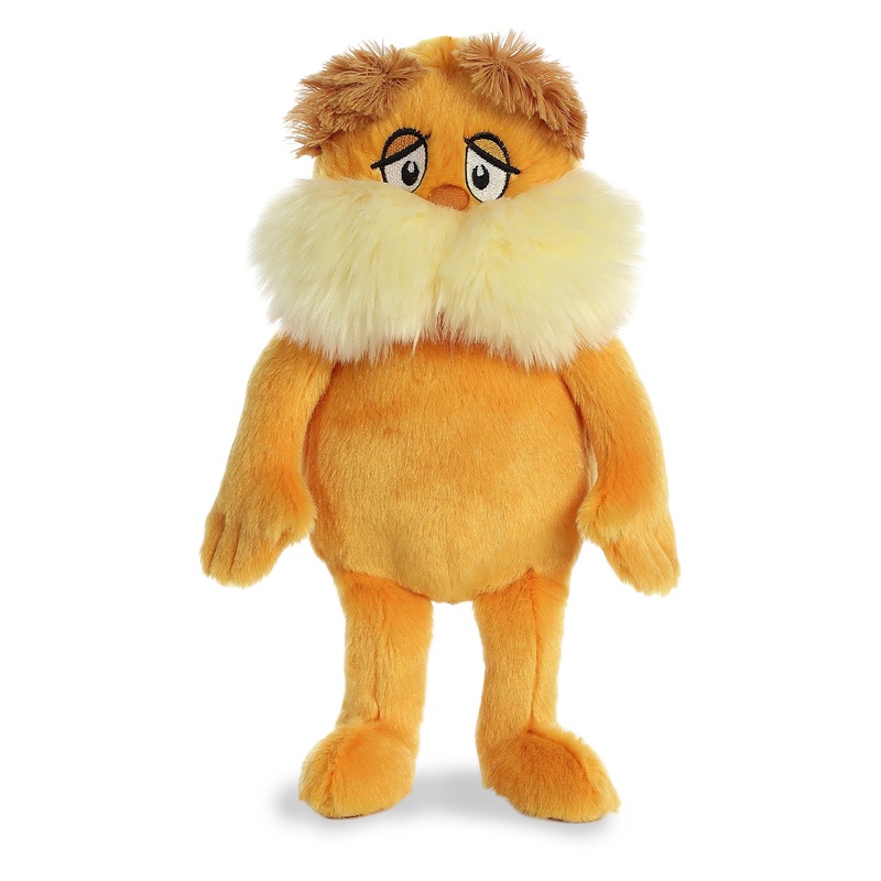 Aurora    Whimsical Dr. Seuss    The Lorax Stuffed Animal - Magical Storytelling - Literary Inspiration - Orange 12 Inches
