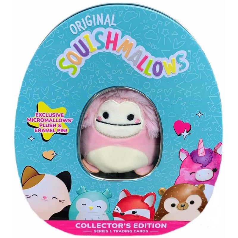 Squishmallow Trading Card Collector Tin Series 1 | Brina Bigfoot