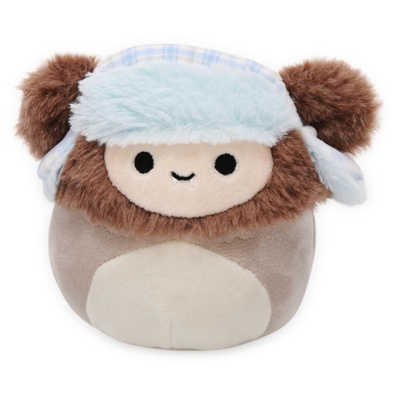 Squishmallows Kellytoy 2022 4 ' ' Dray The Sasquatch - Includes Stickers, Multicolor