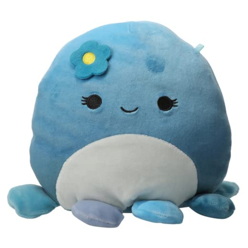 Squishmallows Kellytoy 2022 7 ' ' Winter Blue Octopus - Includes Stickers, Sq-Xmas-2022-Blue-Octo