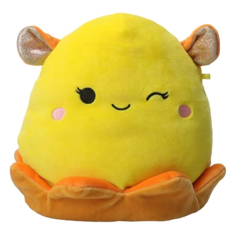Squishmallows Kellytoy 2022 7 ' ' Winter Dumbo Octopus - Includes Stickers, Yellow