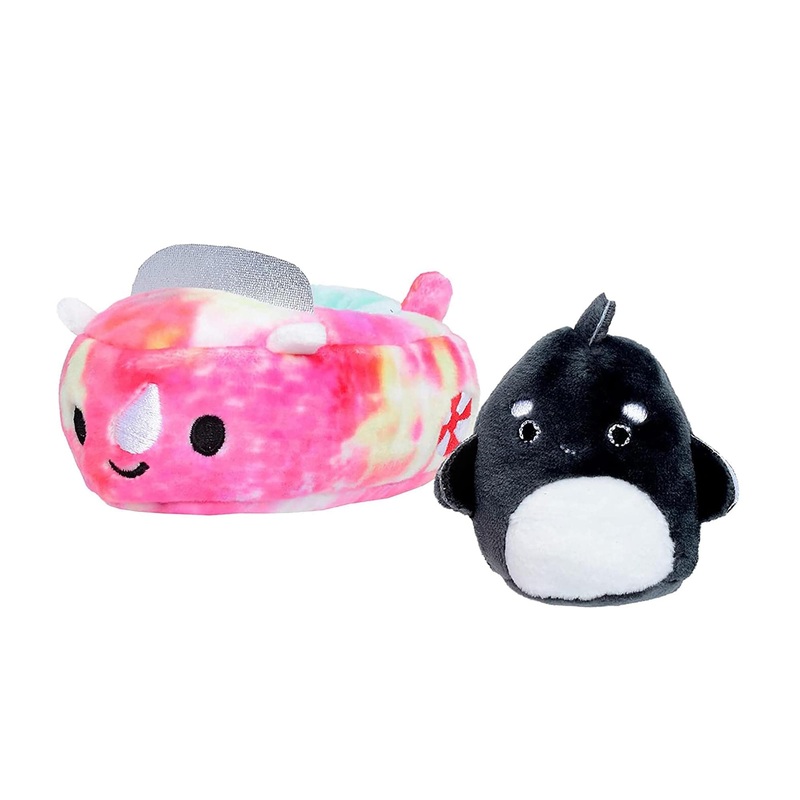 Squishville By Squishmallows Official Kellytoy Plush Squishy Soft Mini Kai The Orca In Boat