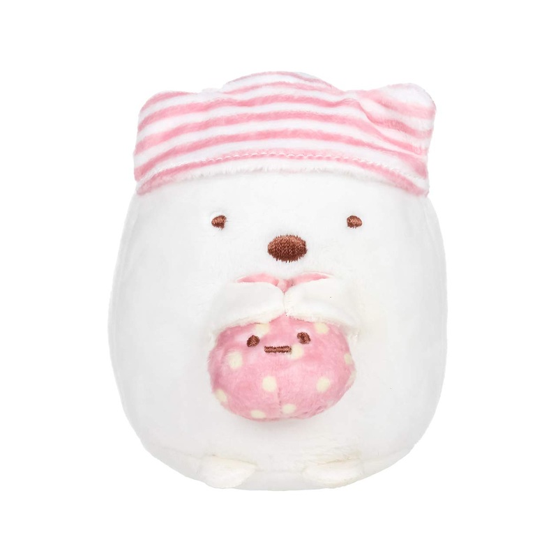Sumikko San-X Gurashi 4' Small Plush Doll Toy : Animals In Pajama (White Bear)