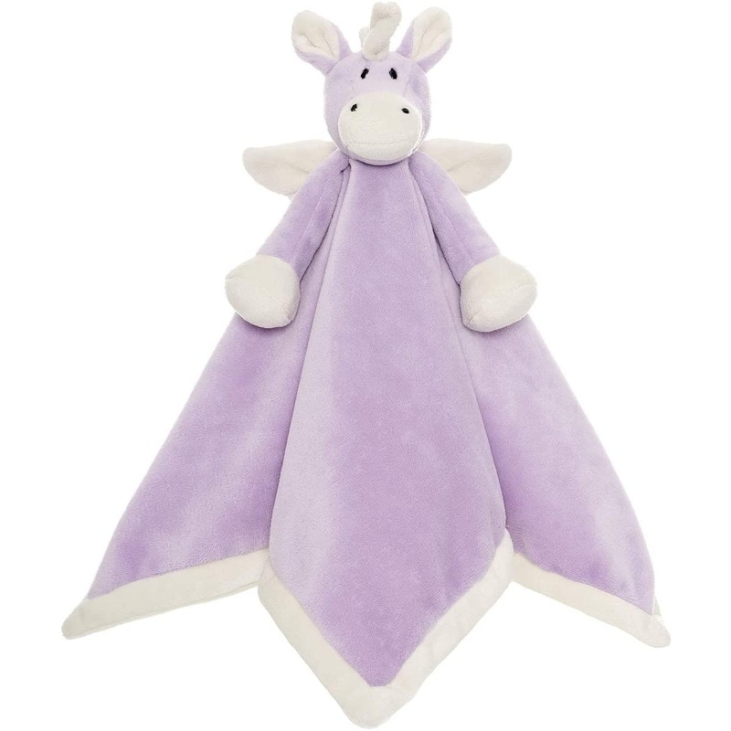 Teddykompaniet Diinglisar Collection 11 Inch Plush Animal Blanket  Unicorn