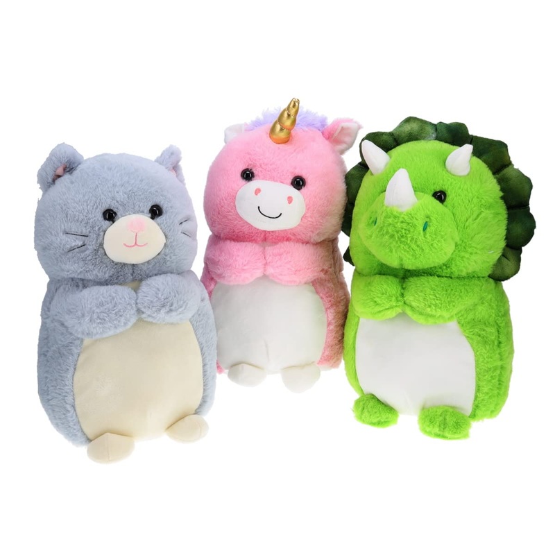 Treasure Cove K1843813 13-Inch Chubby Animal Plush Toy - Assorted