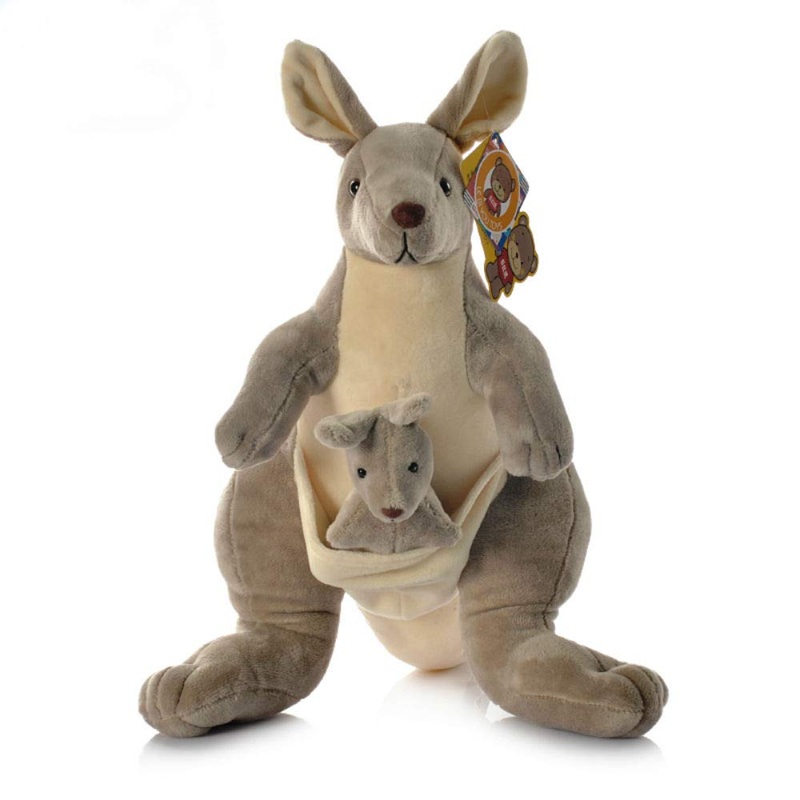 Cute Rabbit 10 Inch Kangaroo Plush Toy Stuffed Animal Toy Plush Animal Doll