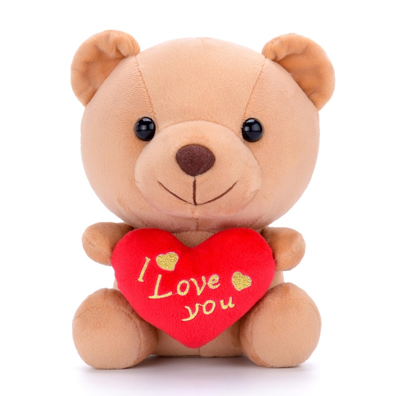 Gloveleya For Mom I Love You Stuffed Teddy Bear Gifts For Mom Holding Heart Bear Plush Toy 6 Inches