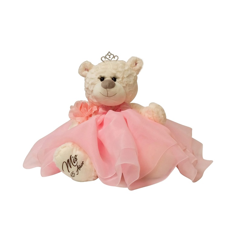 20' Quince Anos Quinceanera Last Doll Teddy Bear With Dress (Centerpiece) ~Pink~ B16831-3