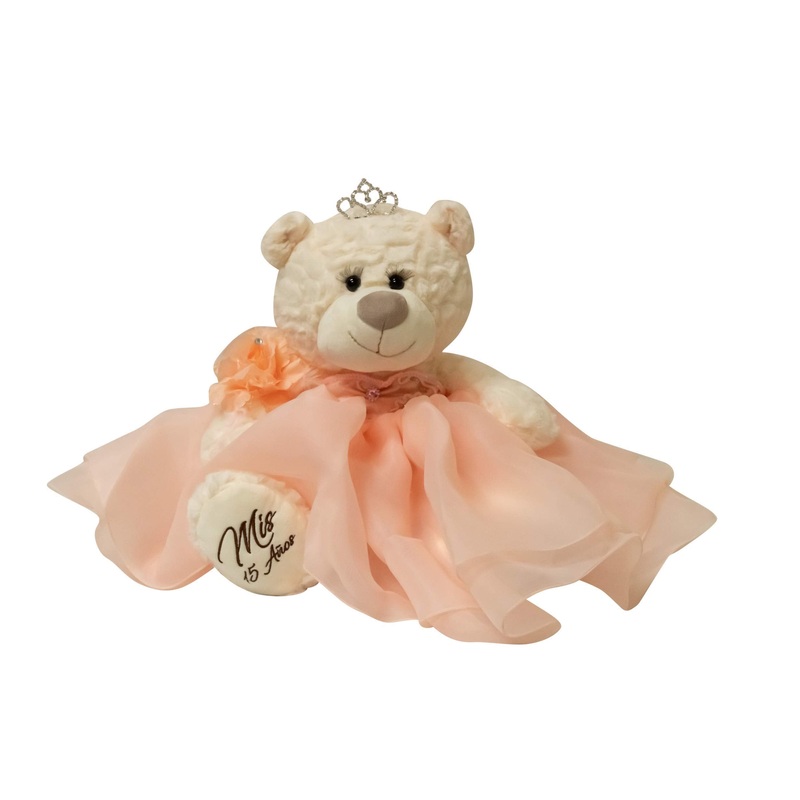 Kinnex Collections By Amanda 20' Quince Anos Quinceanera Last Doll Teddy Bear With Dress (Centerpiece) ~Blush~ B16831-29