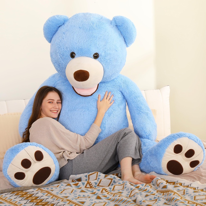 Morismos Giant Teddy Bear Plush 6 Feet, Large Big Teddy Bears Stuffed Animals For Girlfriend Boyfriend, 6 Foot Huge Bear Gifts, Baby Shower, Birthday