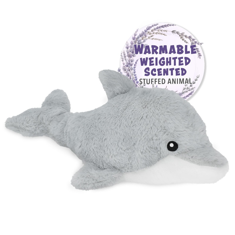 1I4 Group Warm Pals - Dolphin - Cozy Lavender Scented Plush Toys - Stuffed Animal - Coolable Bedtime Comfort Plushie