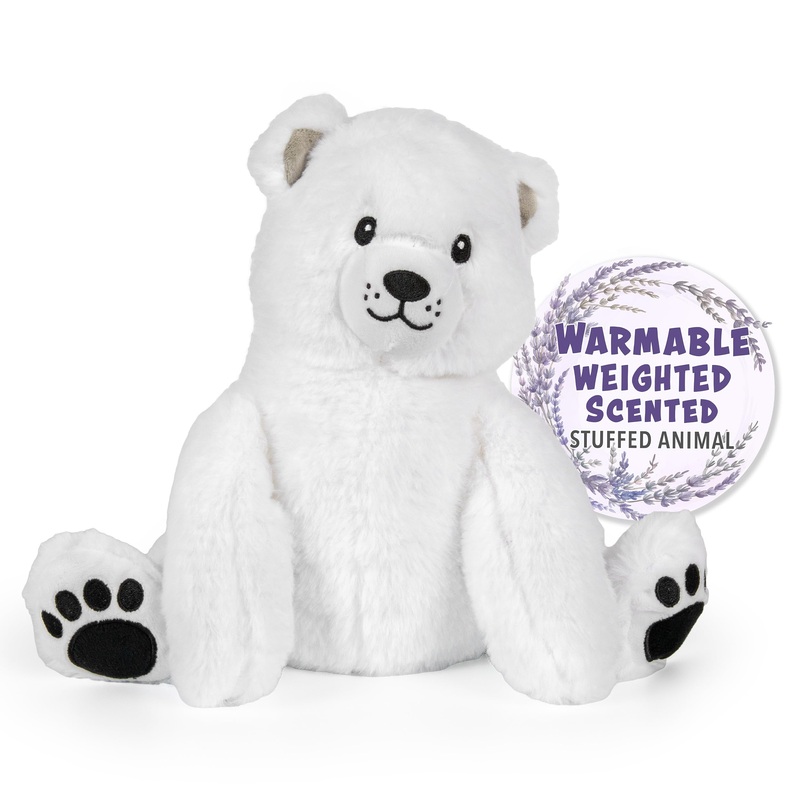 1I4 Group Warm Pals - Polar Bear - Cozy Lavender Scented Plush Toys - Stuffed Animal - Coolable Bedtime Comfort Plushie
