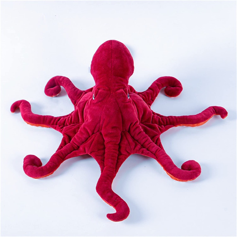 Tammyflyfly Cute Octopus Plush Toy - Super Lovely Red Soft Real Life Octopus Giant Realistic Stuffed Animal Toys, Deep Sea Creeping Animal Octopuses Plush Toys (18 Inch)