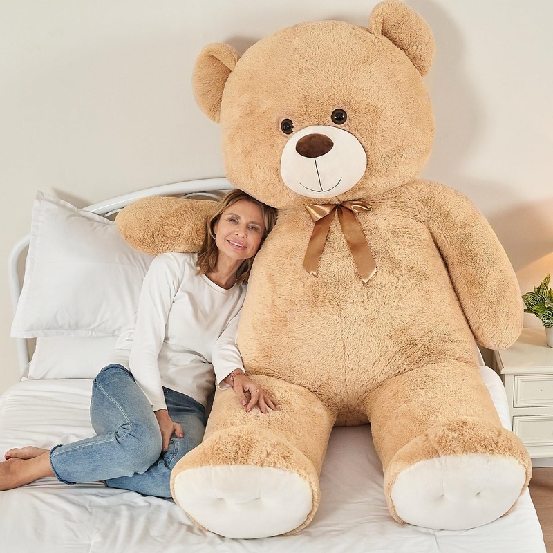 Tezituor Teddy Bear, 6Ft Giant Stuffed Animal, Human Size, Beige, For Valentine'S Day, Baby Shower, Birthday, Anniversary