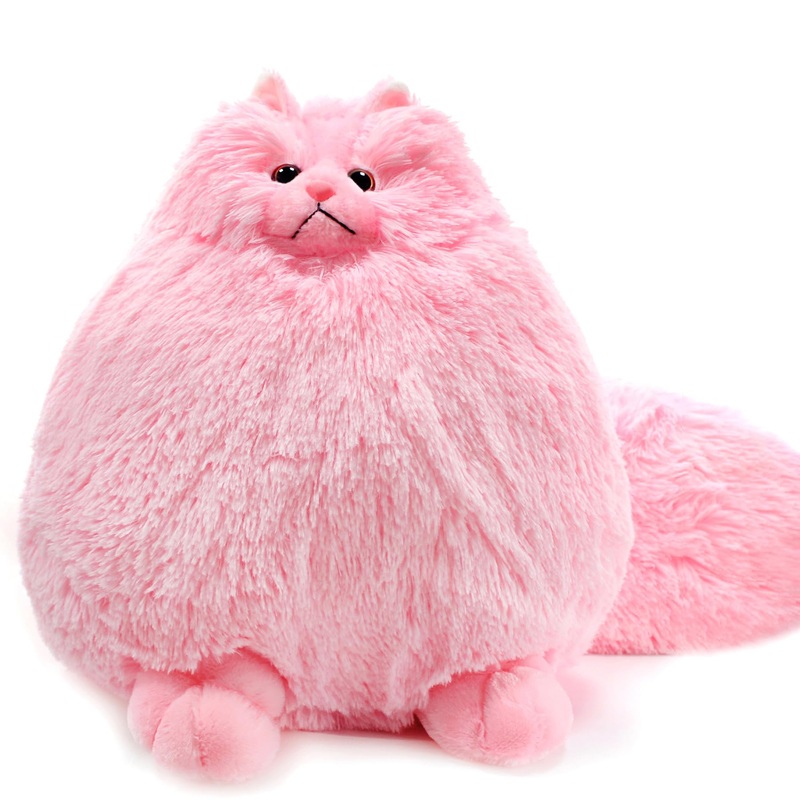 Winsterch Fluffy Giant Cat Stuffed Animal,20 Inches Large Cat Stuffed Toys,Birthday For Girls Kids Girlfriend Mother Women,Big Cute Pink Plush Stuffed Animal Plush Toy