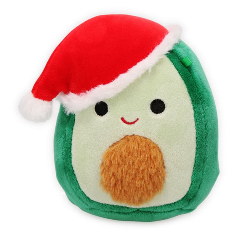 Squishmallows Kellytoy 2022 4' Austin The Christmas Avocado - Includes Stickers