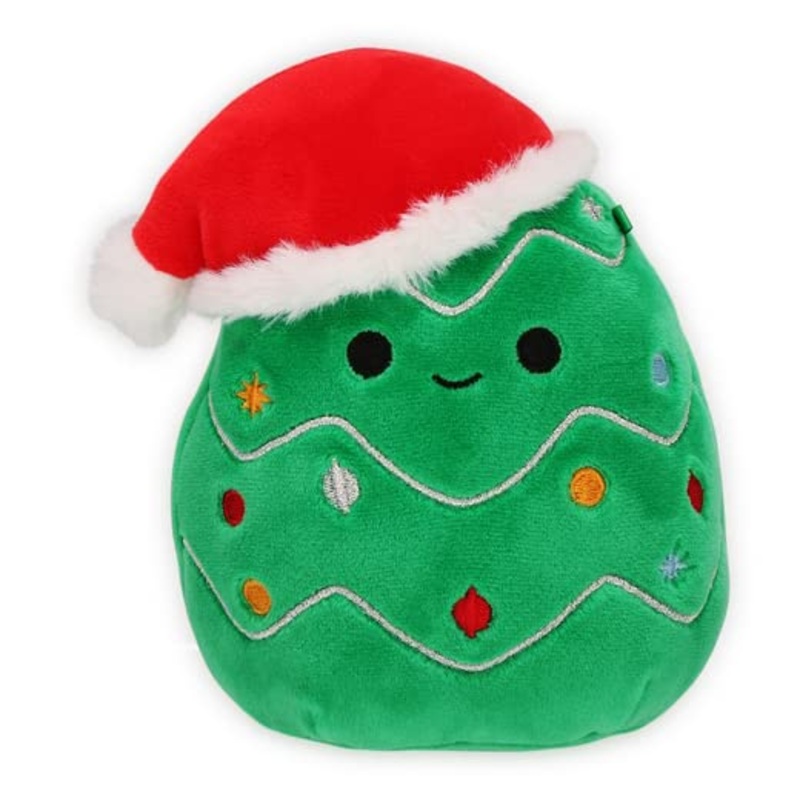 Squishmallows Kellytoy 2022 4'' Carol The Christmas Tree - Includes Stickers, Multicolor