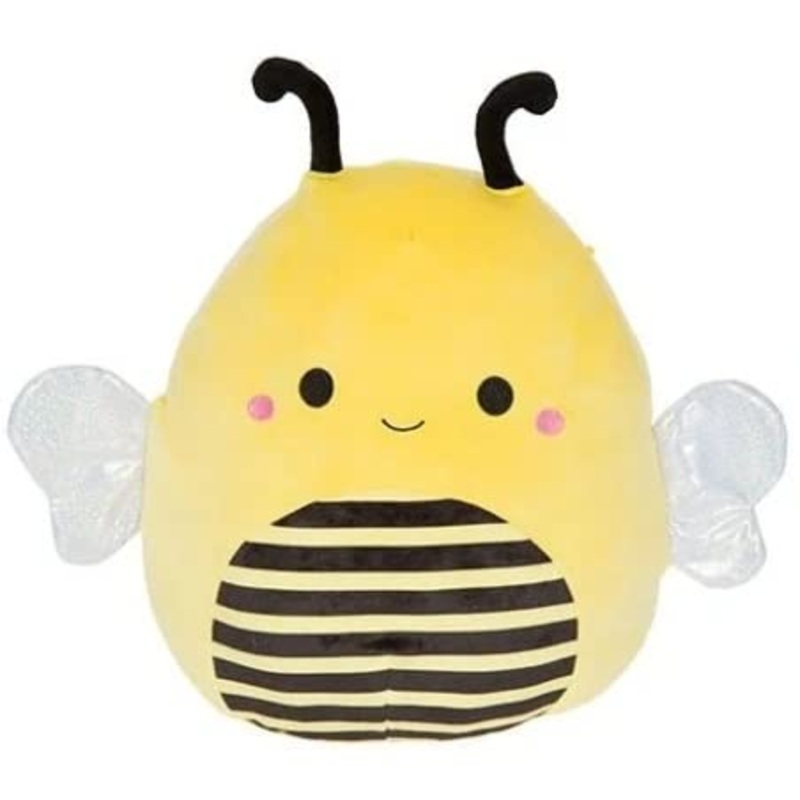 Squishmallows Kellytoy 2022 7'' Classic Bee - Includes Stickers, Multicolor