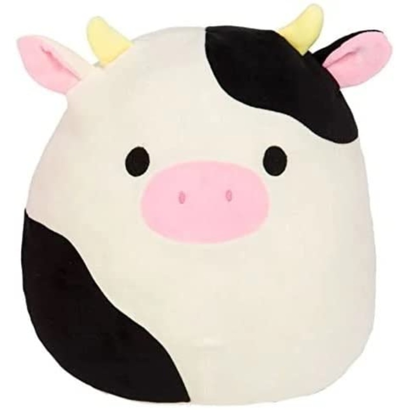 Squishmallows Kellytoy 2022 7 Classic Cow - Includes Stickers Multicolor