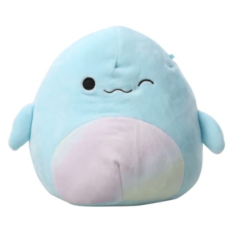 Squishmallows Kellytoy 2022 7' Holiday Beluga Whale - Includes Stickers