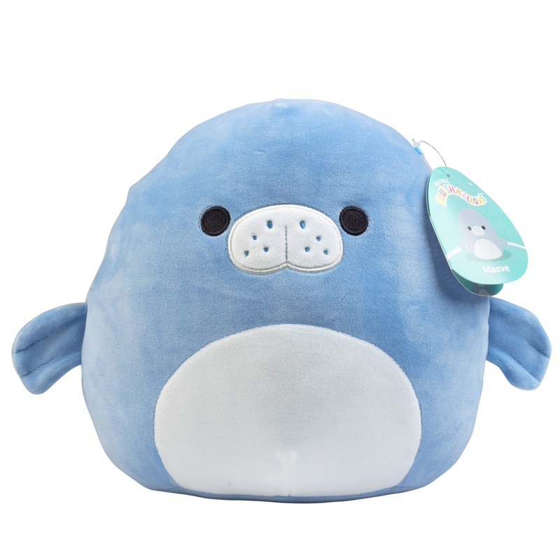 Squishmallows Original 8-Inch Maeve The Manatee - Official Jazwares Plush - Collectible Soft & Squishy Stuffed Animal Toy - Add To Your Squad - Gift For Kids, Girls & Boys