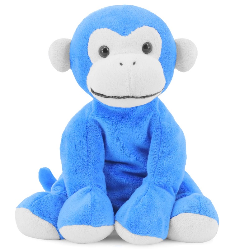 Weigedu Ape Monkey Stuffed Animal Plush Toys, Soft Cute Blue Monkey Toy For Toddlers & Kids, 7.9'