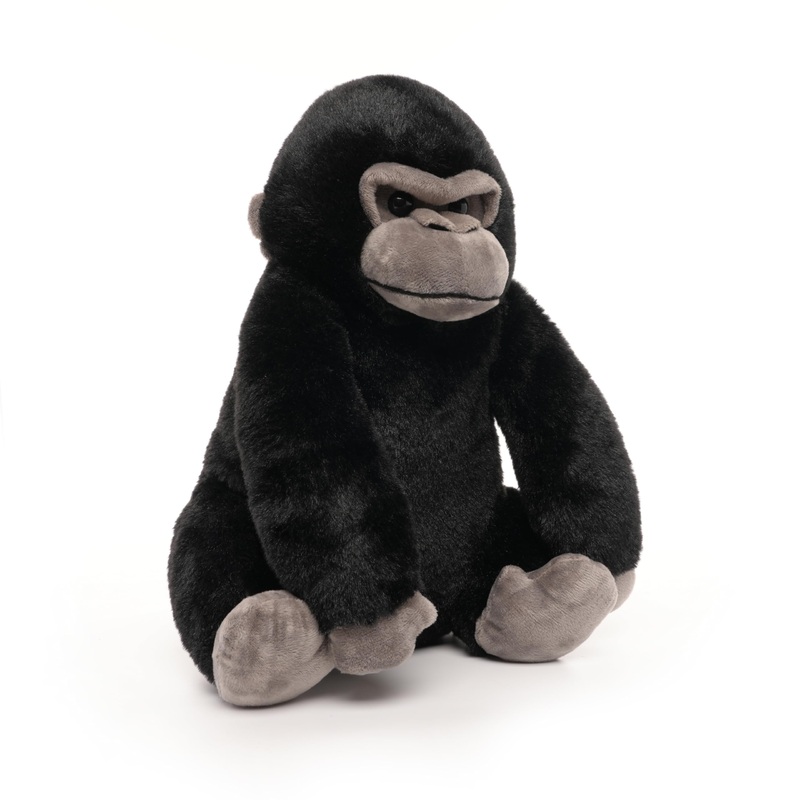 Weigedu Black Gorilla Stuffed Animals, Stuffed Gorilla, Gorilla Apes Plush Toys For Boy Girl Kids Birthday, 12 Inches