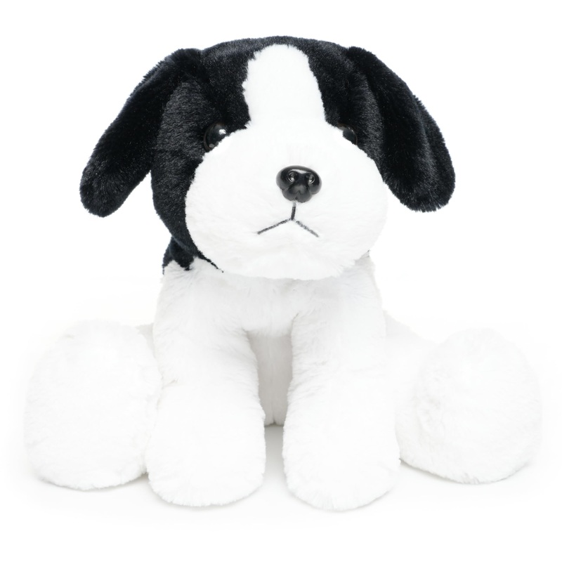 Weigedu Sheepdog Border Collie Stuffed Animals Black And White Dog Puppy Plush Toys For Kids Boys Girls Baby Birthday Easter