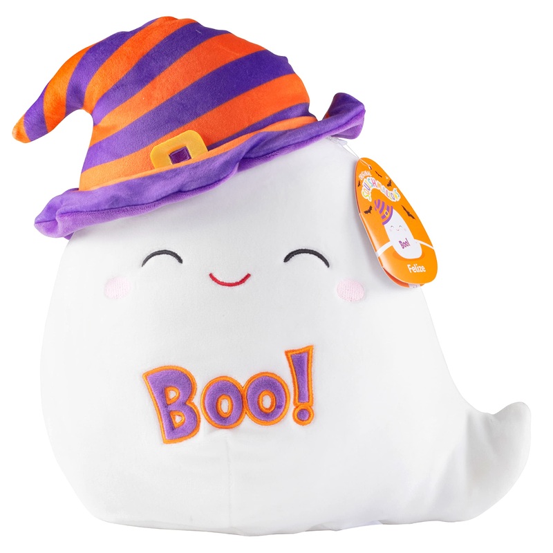 Squishmallows 10-Inch Felize The Easter Ghost - Official Jazwares Plush - Collectible Soft & Squishy Ghost Stuffed Animal Toy - Add To Your Squad - Gift For Kids, Girls & Boys