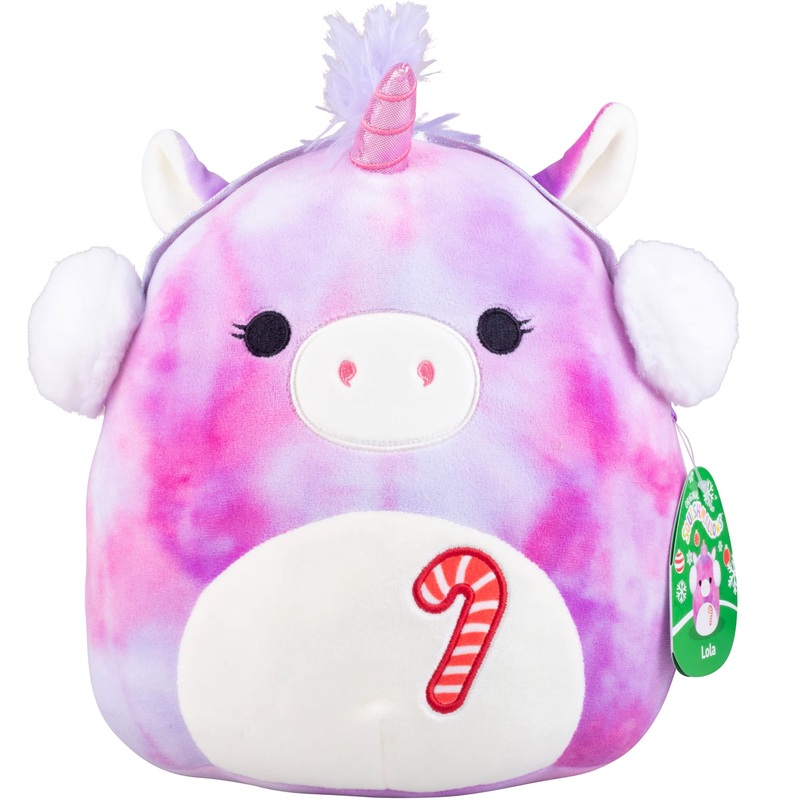 Squishmallows 10-Inch Lola The Unicorn - Official Jazwares Plush - Collectible Soft & Squishy Stuffed Animal Toy - Gift For Kids, Girls, Boys