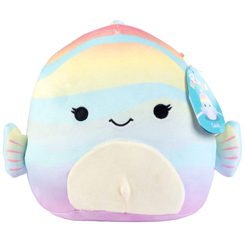 Squishmallows 8' Canda The Rainbow Fish - Officially Licensed Kellytoy Plush - Collectible Soft & Squishy Stuffed Animal Toy - Add To Your Squad - Gift For Kids, Girls & Boys - 8 Inch
