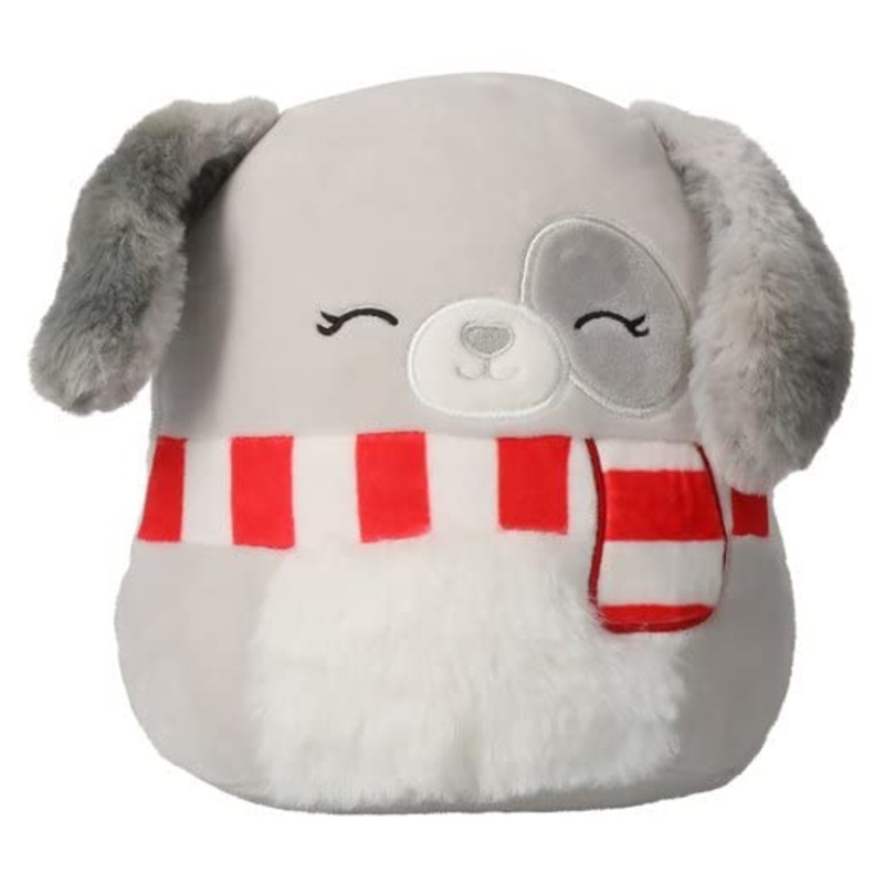 Squishmallows Kellytoy 2022 7'' Ivy The Dog With Scarf - Includes Stickers Multicolor