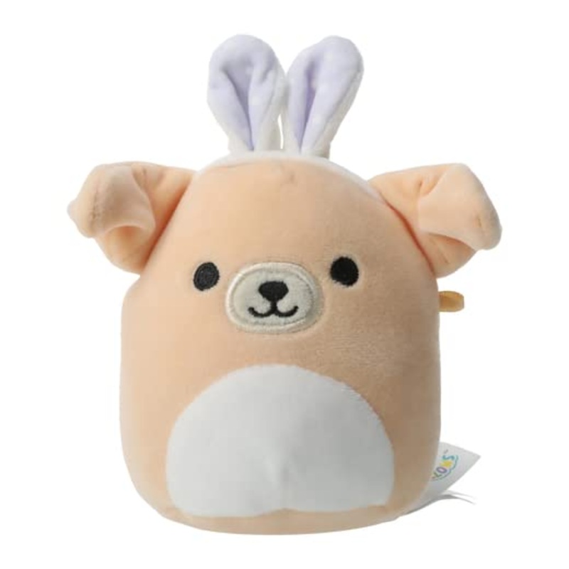 Squishmallows Kellytoy 2023 Easter Stevon The Dog 5'' Beige,White