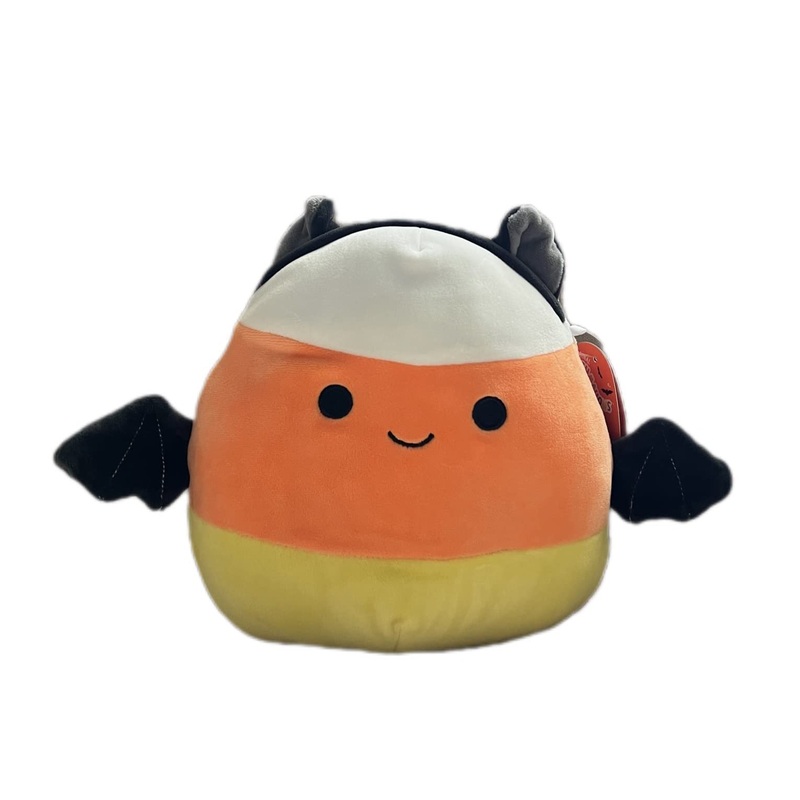 Squishmallows New 8' Delie The Candy Corn Bat - Official Kellytoy 2022 Halloween Plush - Cute And Soft Stuffed Toy - Great For Kids