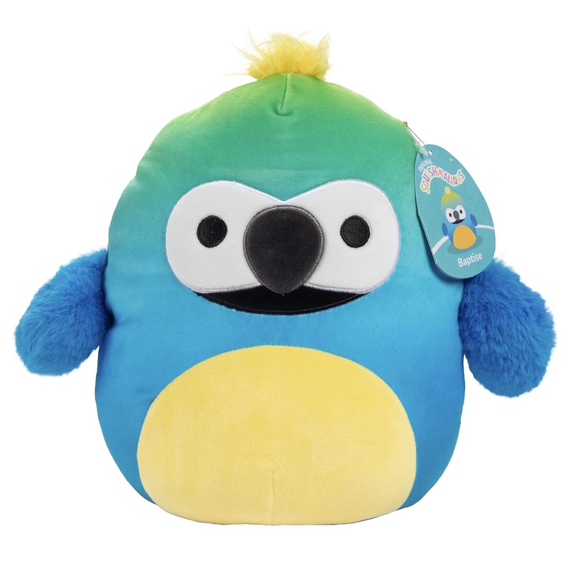 Squishmallows Original 10-Inch Baptise The Easter Rainbow Bird - Official Jazwares Plush - Collectible Soft & Squishy Macaw Stuffed Animal Toy - Gift For Kids, Girls & Boys