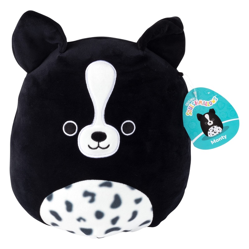 Squishmallows Original 10-Inch Monty The Easter Border Collie Puppy - Official Jazwares Plush - Collectible Soft & Squishy Dog Stuffed Animal Toy - Add To Your Squad - Gift For Kids, Girls & Boys