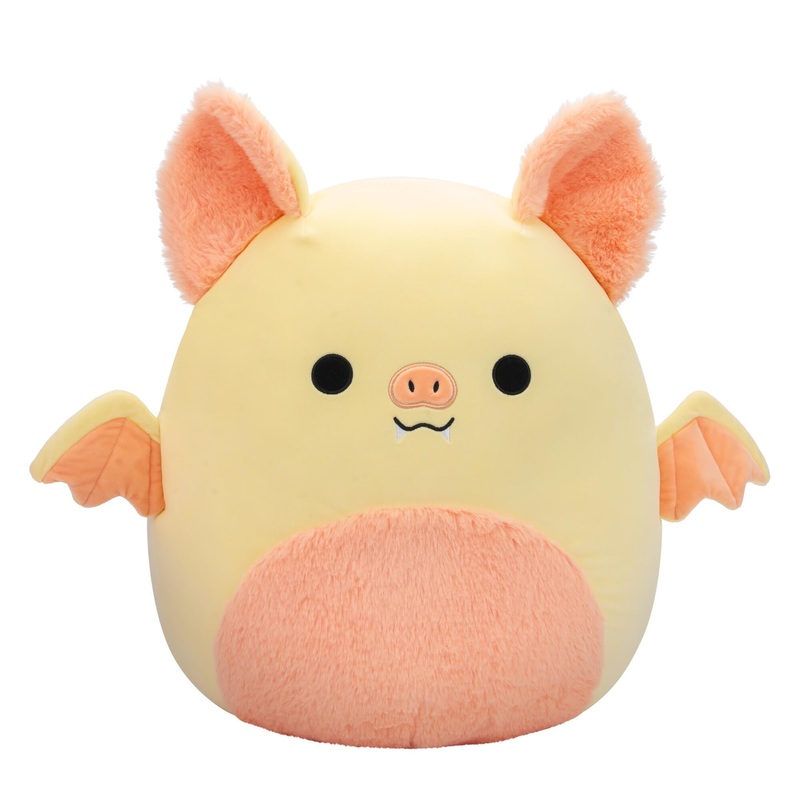 Squishmallows Original 16-Inch Meghan Cream Fruit Bat With Fuzzy Peach Belly - Official Jazwares Large Plush