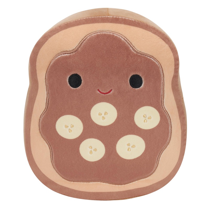 Squishmallows Original 8-Inch Danilo Chocolate Banana Toast - Official Jazwares Plush