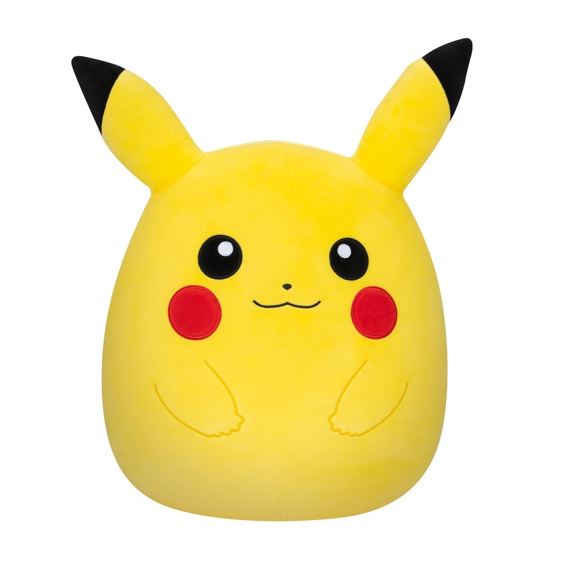 Squishmallows Pokmon 14-Inch Pikachu Plush, Yellow