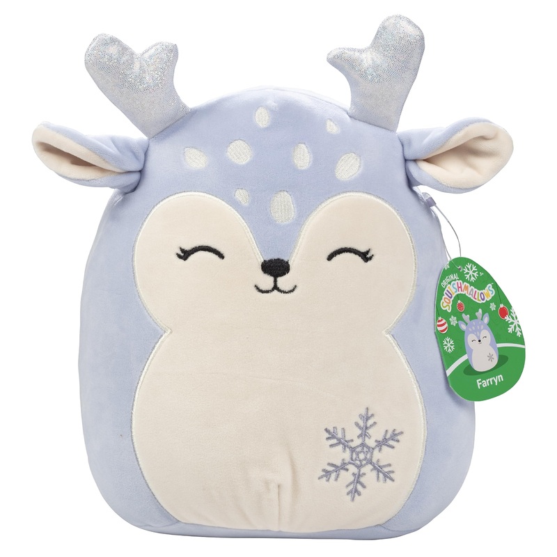 10' Farryn The Purple Fawn Squishmallow - Kellytoy Christmas Plush Toy