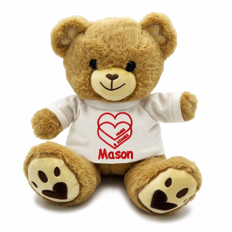 Dibsies Personalized Teddy Bear (Hugs And Kisses)