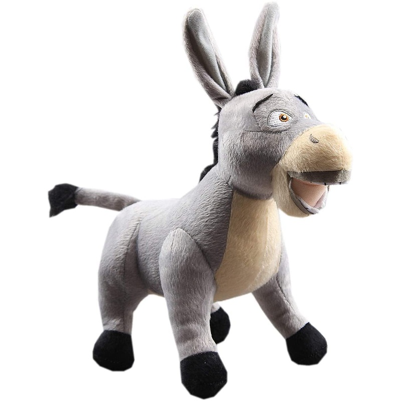 Secretcastle The Donkey Plush Toy 12'' L Stuffed Animal Donkey Plush Donkey Toy Christmas New Year (Donkey)