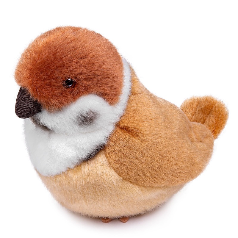 Simulation White Pigeon Stuffed Animal Toy - 10 Inch Rock Pigeon Toys, Cute Pigeon As Gift For Kids (6.3In Sparrow)