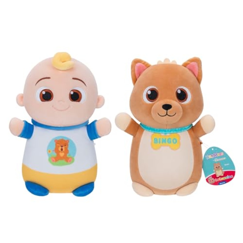 Squishmallows Original 10-Inch Cocomelon Jj And Bingo Hugmees 2-Pack  Ultrasoft Official Jazwares Plush